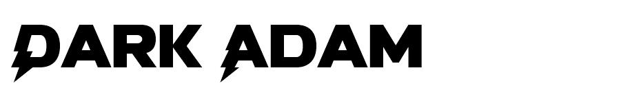 Dark Adam font