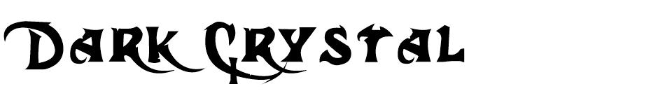 Dark Crystal free font