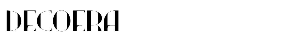 Decoera font