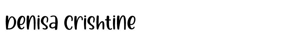 Denisa Crishtine font