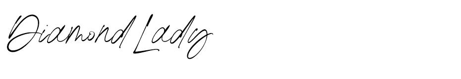 Diamond Lady font