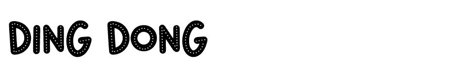 Ding Dong font