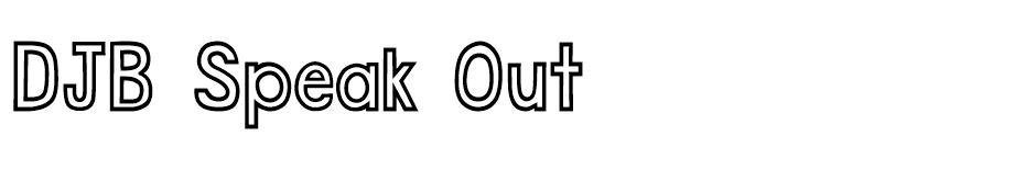 DJB Speak Out Free Font