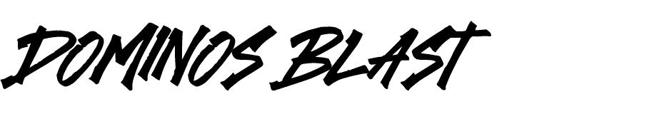 Dominos Blast font