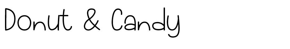 Donut & Candy font