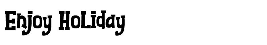 Enjoy Holiday font