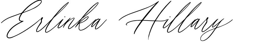 Erlinka Hillary font