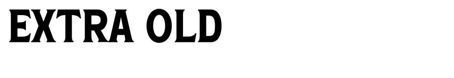 Extra Old font