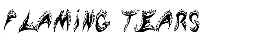 Flaming Tears font