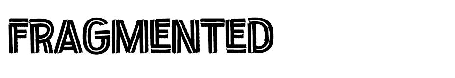 Fragmented font