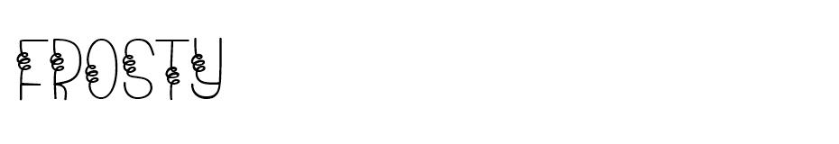 Frosty font