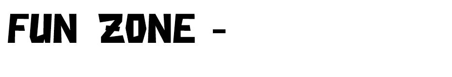 Fun Zone font