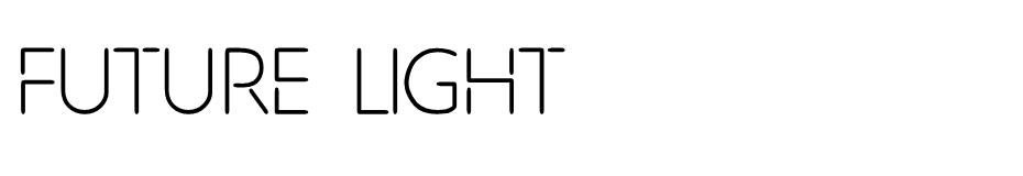 Future Light font