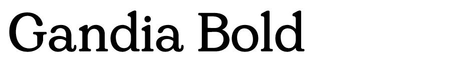 Gandia font