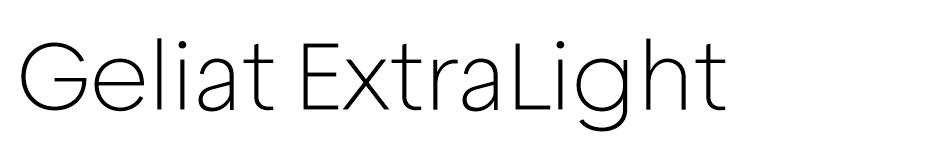 Geliat font