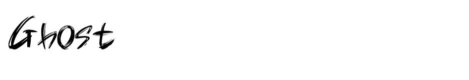 Ghost font