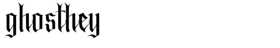 Ghosthey font