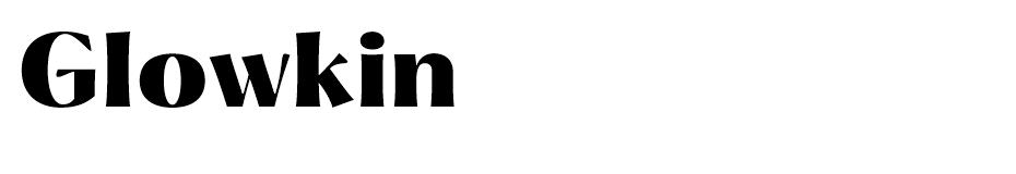 Glowkin font