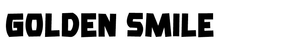 Golden Smile font
