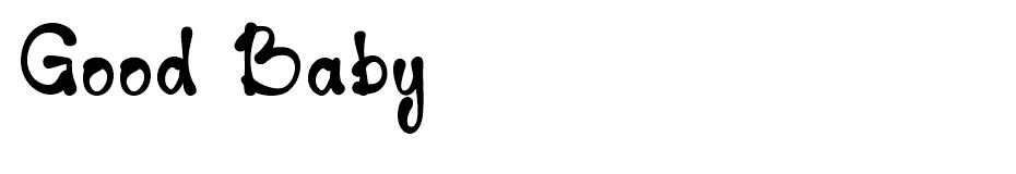 Good Baby font