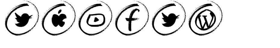 Grunge Social Media font