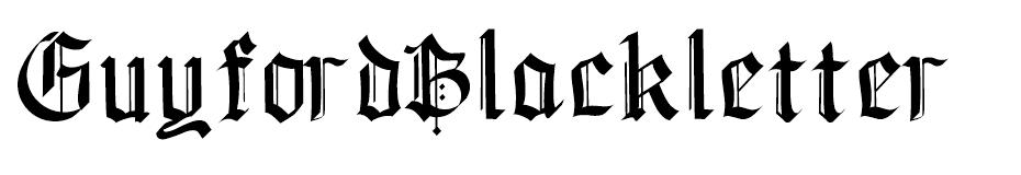 Guyford Blackletter font