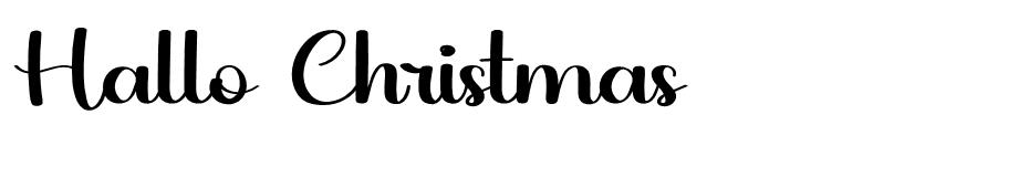 Hallo Christmas font