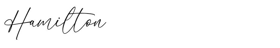 Hamilton font