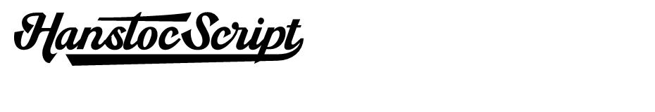 Hanstoc Script font