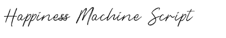 Happiness Machine font