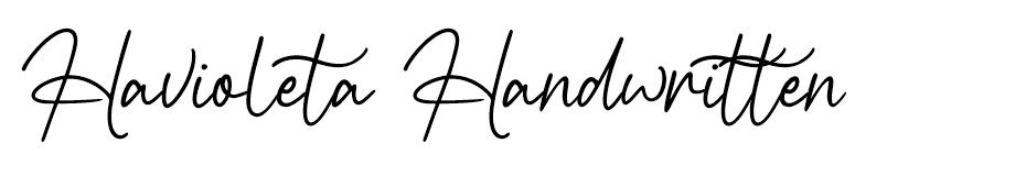Havioleta Handwritten font