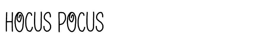 Hocus Pocus font