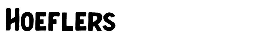 Hoeflers font