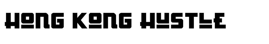 Hong Kong Hustle font