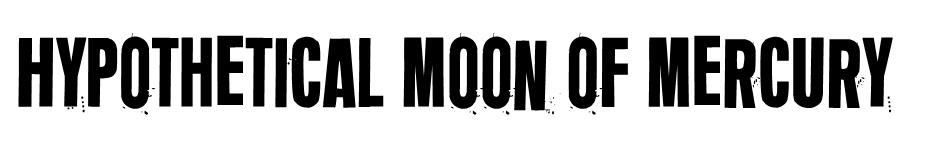 Hypothetical Moon Of Mercury font