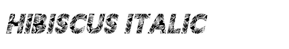 Hibiscus font