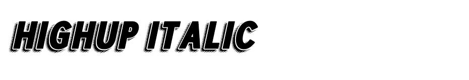 Highup font