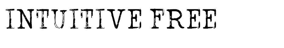 INTUITIVE FREE font