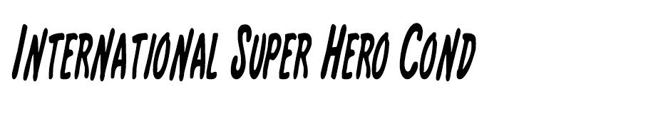 International Super Hero font