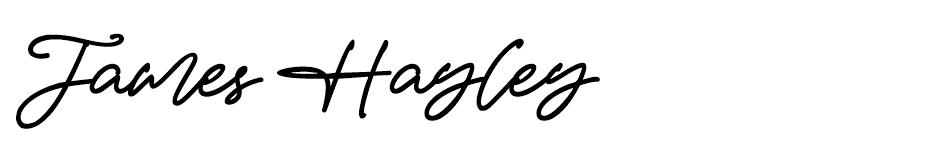 James Hayley font
