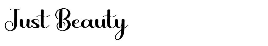 Just Beauty font