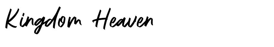 Kingdom Heaven font
