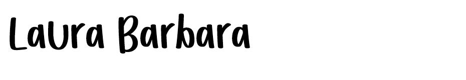Laura Barbara font