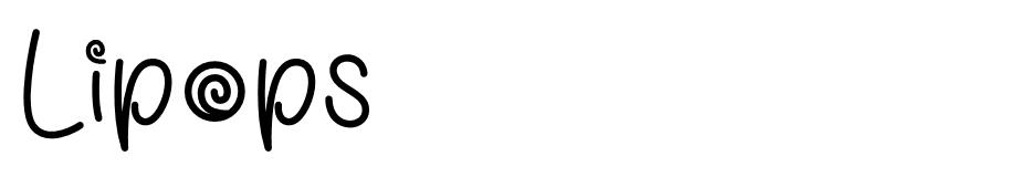 Lipops font