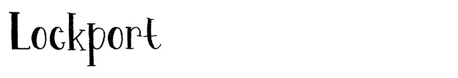 Lockport font