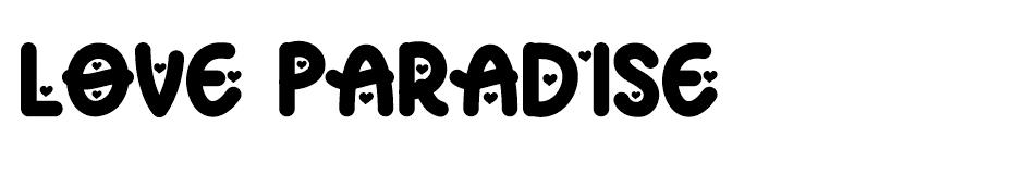 Love Paradise font