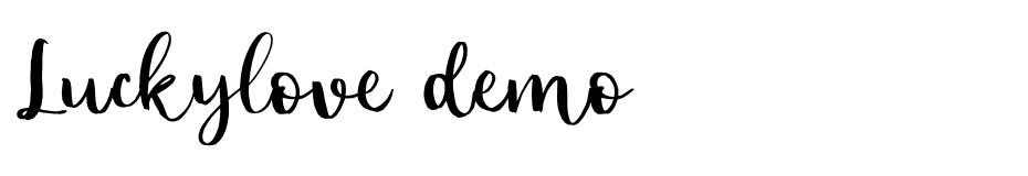 Luckylove font