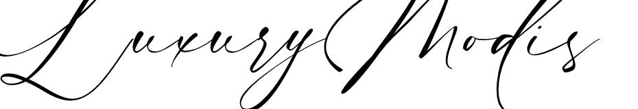 Luxury Modish font