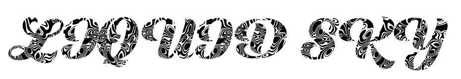 Liquid Sky font