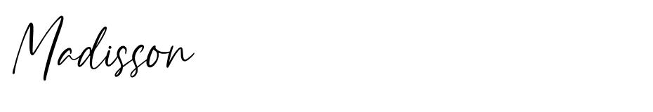 Madisson font